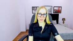Small tits amateur blonde beauty on webcam