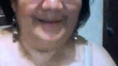 Ecuadorian Granny Watching My Cock