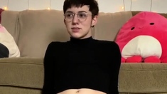 Small titted teen from EU masturbating