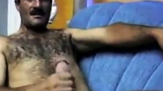 Hot Hairy Turkish Daddy Jacks Off Solo