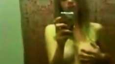 Self Shot British Teen Playing With Pussy In Changing Room
