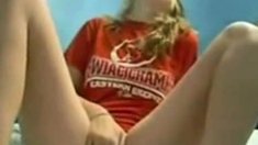 Young Russian girl masturbating on camera